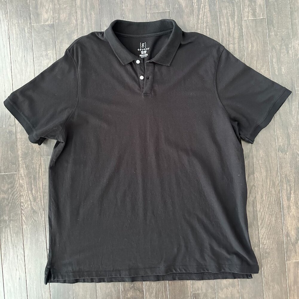 Black XXL George Men's Polo Shirt